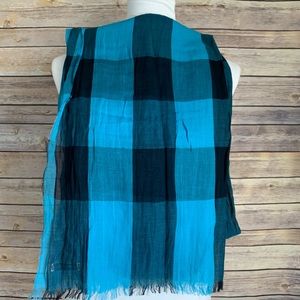 Burberry Accessories - Burberry Unisex 100% Linen Plaid Lightweight Scarf Burberry Accessories - Burberry Unisex 100% Linen Plaid Lightweight Scarf